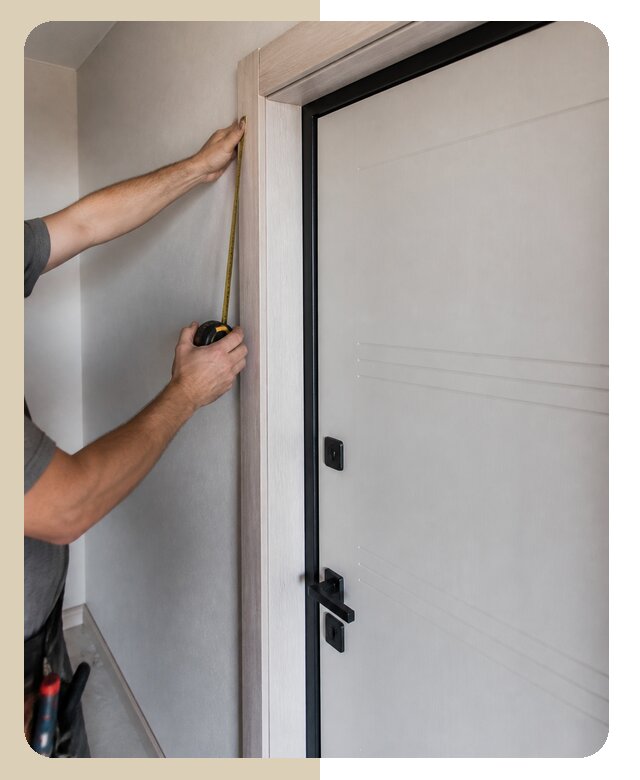 Монтаж наличников входной двери под ключ в Дедовске