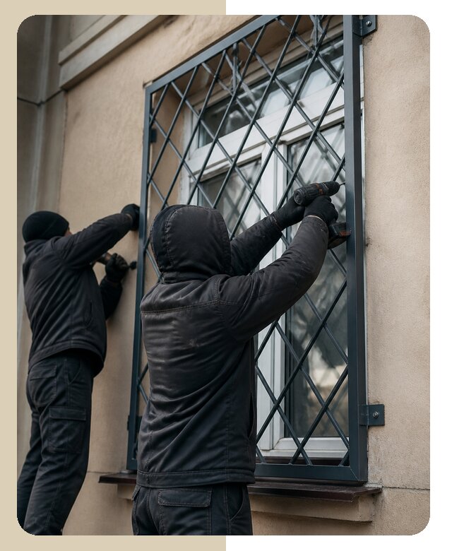 Установка антивандальных решеток на окна в Дедовске
